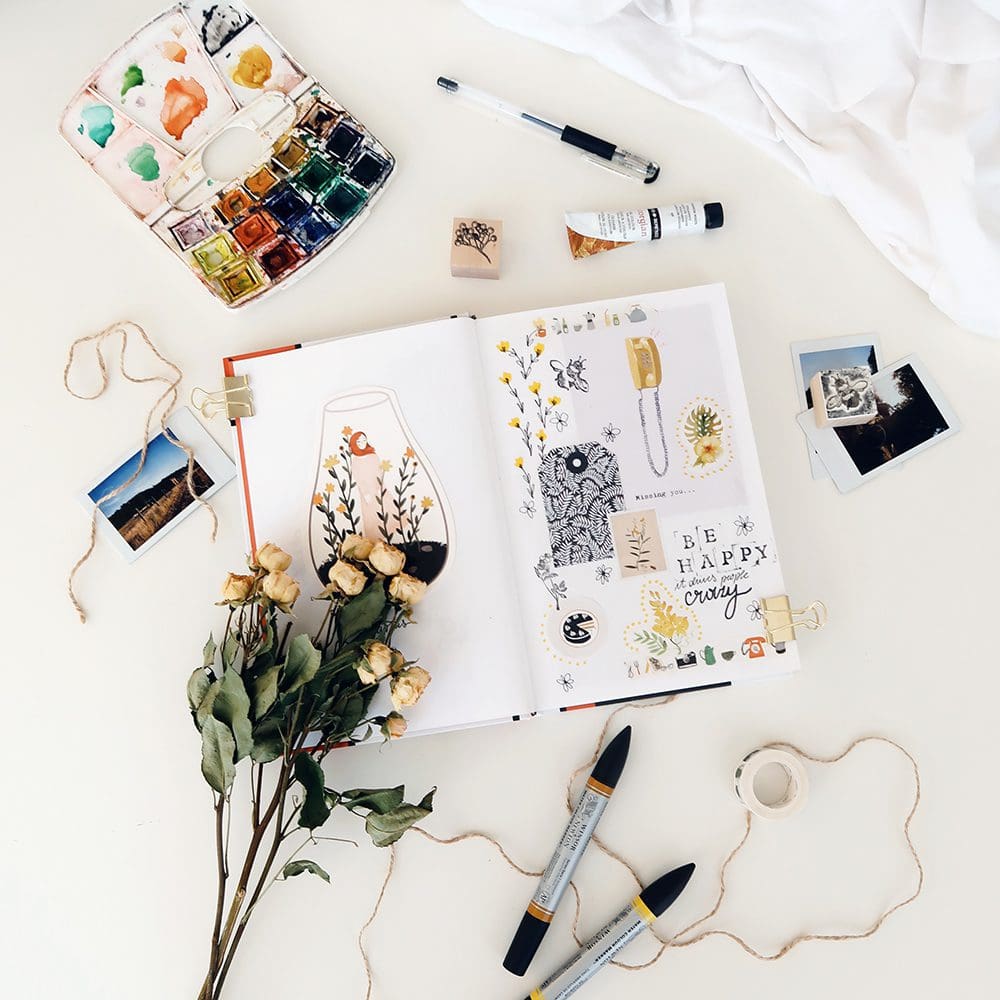 Develop your ideas by sketching or putting together a mood board.